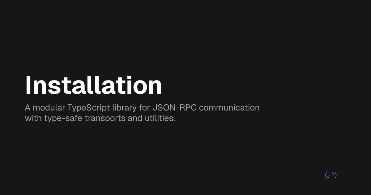 Installation - rpckit