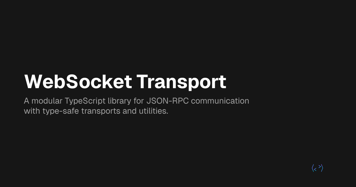 WebSocket Transport - rpckit